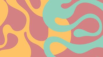 Retro liquid shapes background vector