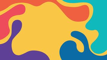 Colorful abstract fluid background vector