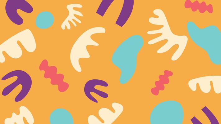 Quirky organic form background