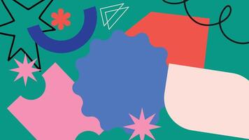 Playful abstract art background vector
