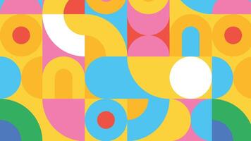 Cheerful curved shape background vector