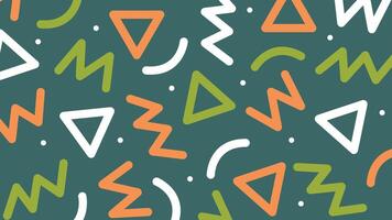 Geometric doodle abstract background vector