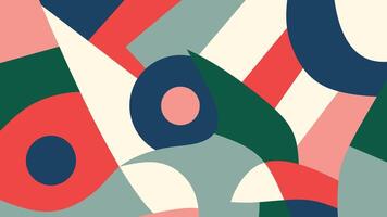 Retro cutout abstract background vector
