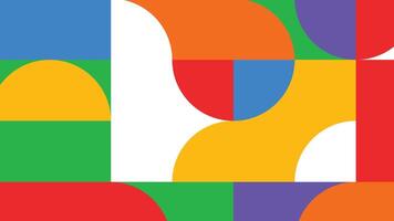 Playful modular blocks background vector
