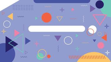 Colorful Memphis Geometry Background vector