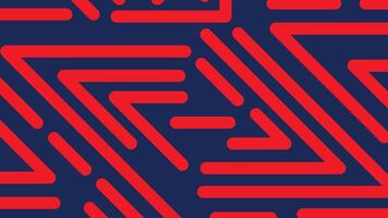 Red triangle maze background vector