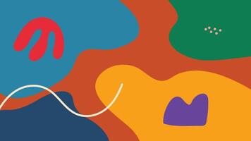 Funky blob shape abstract background vector