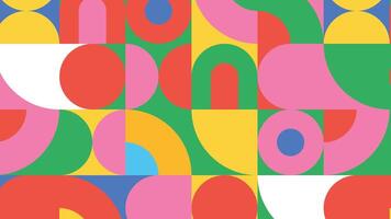 Vibrant curved layout background vector