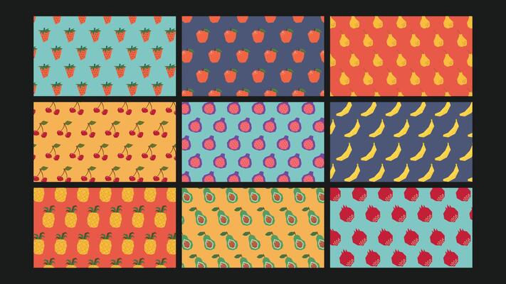 Abstract modern shapes background Set