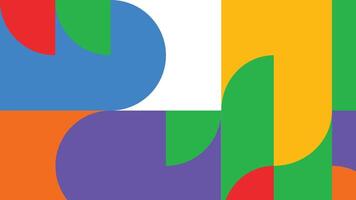Colorful geometric form background vector