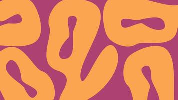 Orange abstract shape background vector
