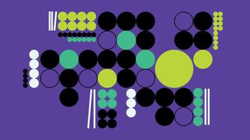 Circular elements on purple background vector