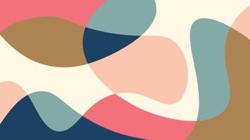 Organic flowing shapes background vector