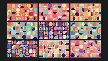 Modern organic abstract background Set vector