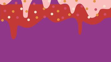 Polka sprinkle icing background vector