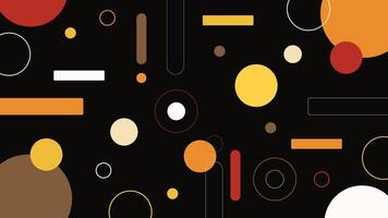 Black Modern Background with Retro Accents Background vector