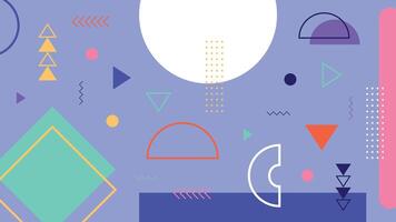 Light Violet Geometric Background vector