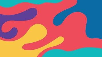 Playful abstract color background vector