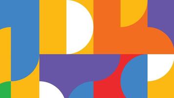 Geometric curved block background vector