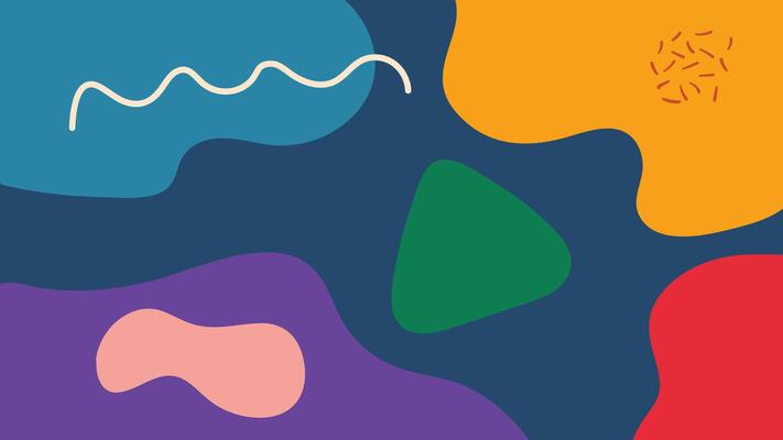 Modern abstract wavy shape background
