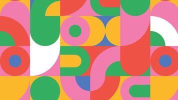 Playful color block background vector