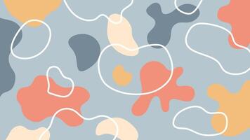 Blue abstract organic background vector