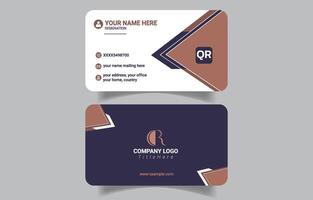 Modern Decorative Business Card Layout vector