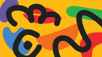 Abstract dynamic squiggle background vector