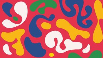 Expressive colorful blob background vector