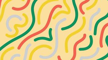 Pastel squiggly strokes background vector