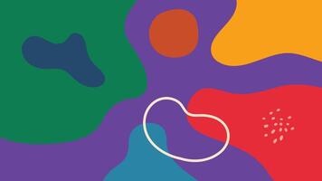 Playful curvy abstract background vector