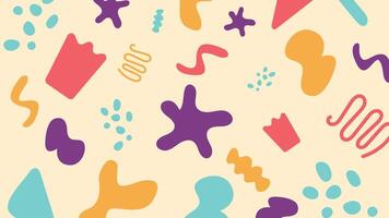 Minimal organic ink blob background vector