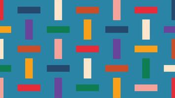 Playful abstract bars on blue background vector