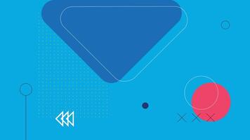 Geometric Digital Triangle Background vector