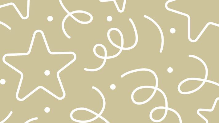 Star swirl playful doodle background