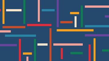Colorful linear forms on dark blue background vector