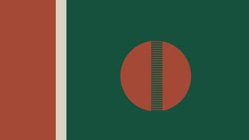 Red square with green circle grid background vector