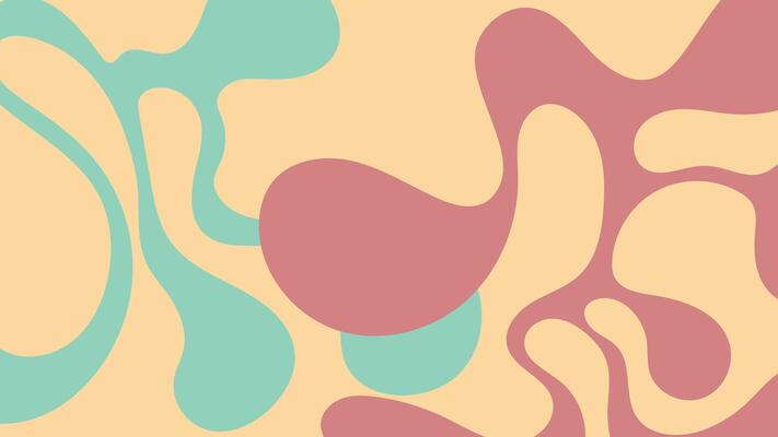 Pastel organic shapes background