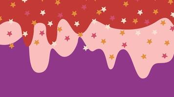 Star confetti icing background vector
