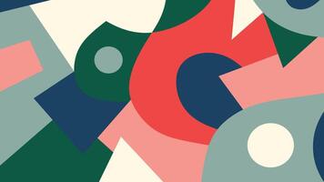 Abstract retro collage background vector