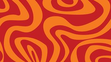 Orange red abstract squiggle background vector