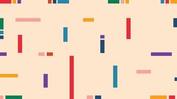 Abstract colorful lines on cream background vector