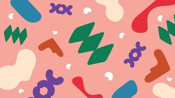 Playful pink abstract background vector