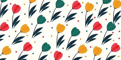 Free Boho Floral Pattern Design vector
