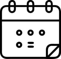 Calendar appointment schedule date event planner organizer reminder icon vector