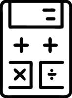 Calculator math accounting financial symbol icon tool vector