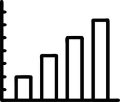 Growth chart diagram data analysis business graph report information icon vector