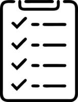 Checklist clipboard icon for task management and project management design vector