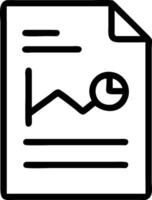 Data analysis report with chart and graph business document presentation vector