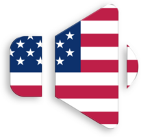 americano bandera volumen icono 4to de julio Estados Unidos independencia día veteranos día png